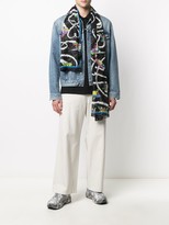 Thumbnail for your product : Moschino Spaceship Print Scarf