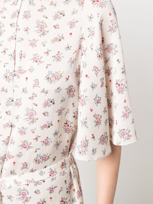 Zadig & Voltaire Rhona floral-print belted dress
