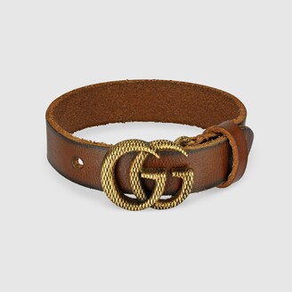 Gucci Woven Leather Bracelet in Red for Men  Lyst