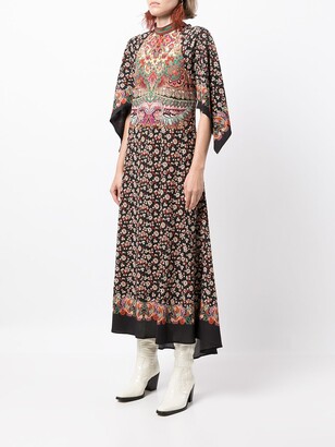 Etro Paisley-Print Long-Sleeve Dress