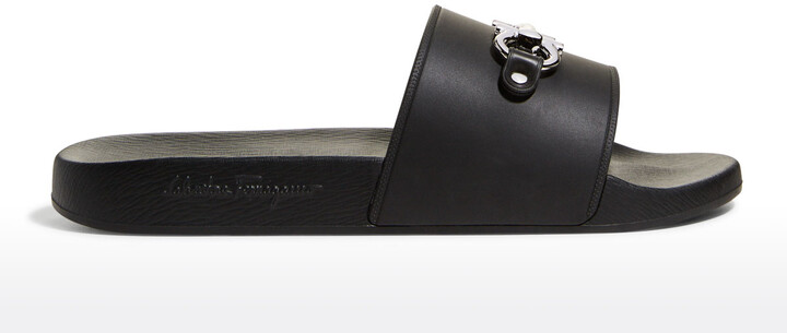 ferragamo men's groove slides