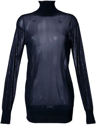 Theatre Products roll neck transparent top