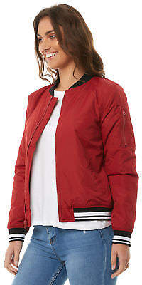 Element New Women's Womens Cruise Bomber Polyester Red