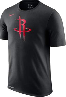 Nike Houston Rockets Dry Logo Big Kids' NBA T-Shirt Size Small (Black)