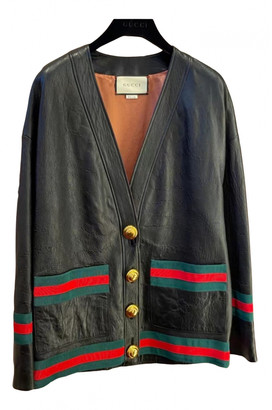 gucci leather jacket womens
