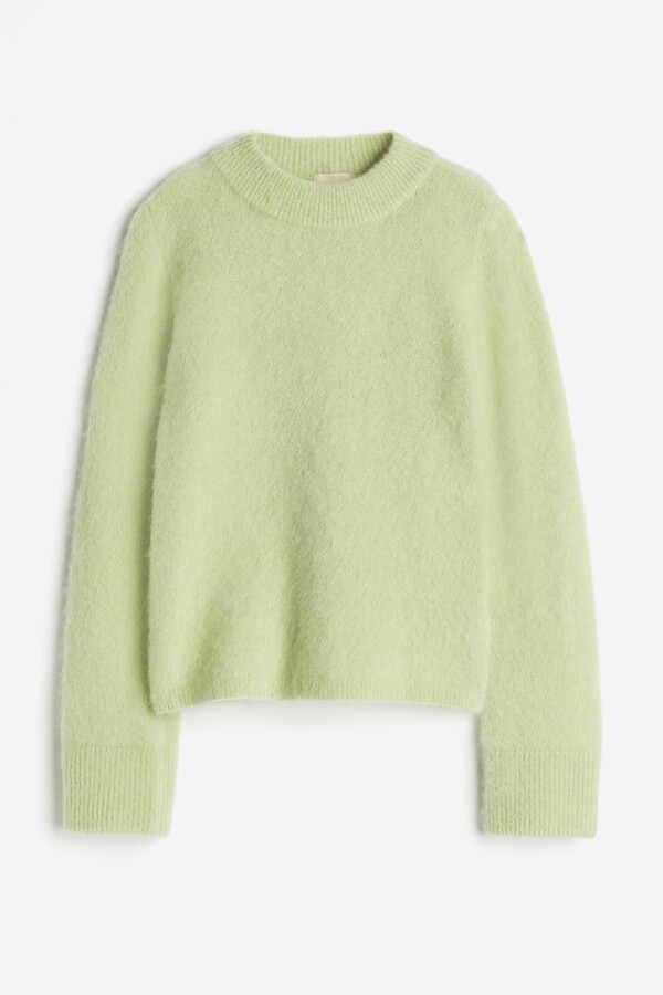 Mohair Jumper H And M Green Sweater H M H M Oversized Mohair-Blend