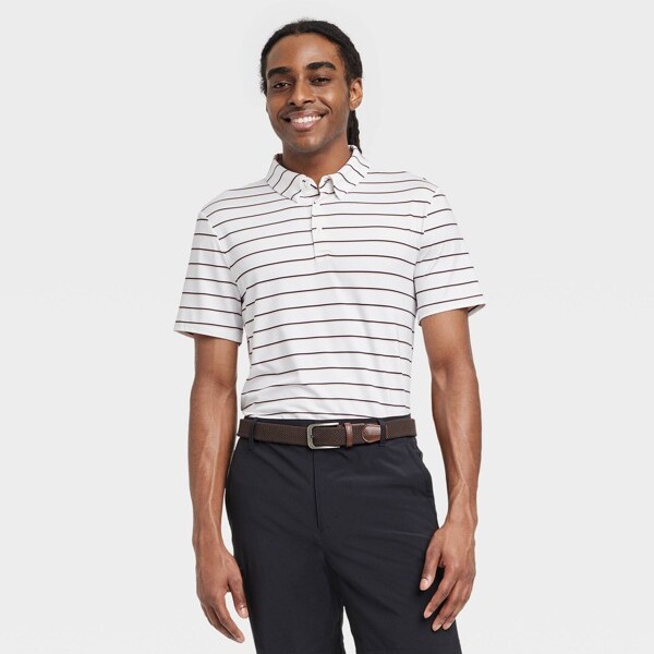 All in Motion en's Striped Golf Polo Shirt All in otion™ ShopStyle