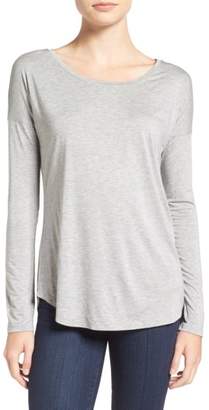 Paige 'Bess' Stretch Jersey Boatneck Tee