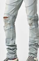 Thumbnail for your product : Young & Reckless Edward Moto Destroyed Skinny Jeans