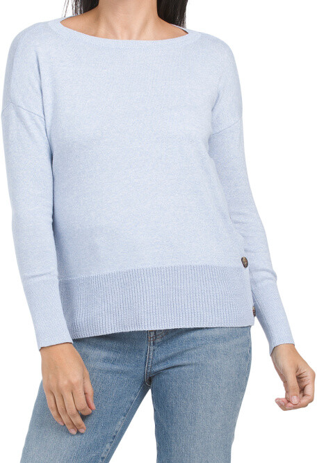 Cotton Sweater Boat Neck | Shop the world's largest collection of 