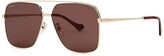 Thumbnail for your product : Gucci Gold-tone Aviator-style Sunglasses