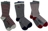 Thumbnail for your product : Fat Face Three Pack Malmo Striped Socks