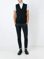 Thumbnail for your product : Paolo Pecora sleeveless cardigan