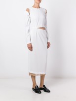 Thumbnail for your product : Erika Cavallini 'Gillian' long sleeve dress