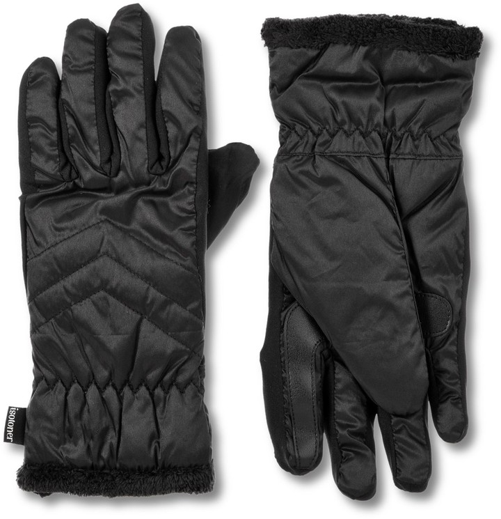 Isotoner Women's Insulated Water Repellent Quilted Gloves ShopStyle