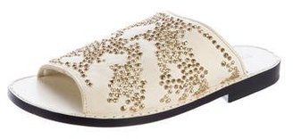 Thomas Wylde Embellished Leather Sandals