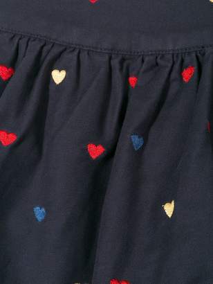 Stella McCartney Kids heart embroidered skirt