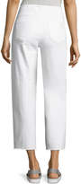 Thumbnail for your product : Paige Lori Crop Drawstring Jeans, White