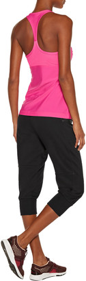adidas by Stella McCartney Cropped cotton-blend track pants