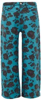 Thumbnail for your product : Marques Almeida Floral-jacquard Wide-leg Jeans - Blue Multi