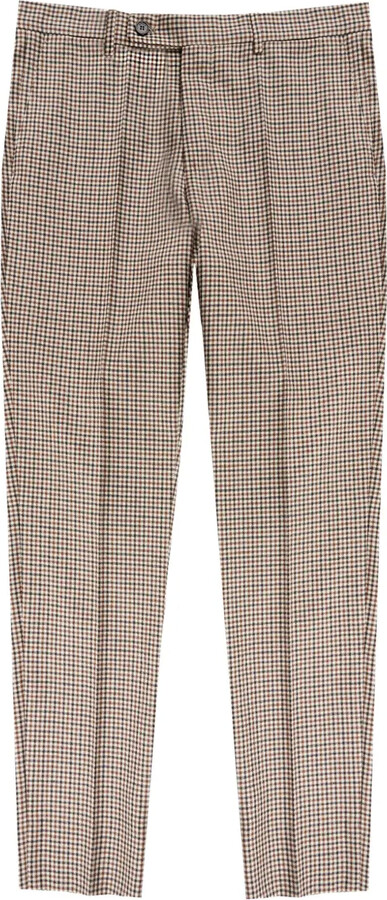 SLOWEAR Check Wool Trousers