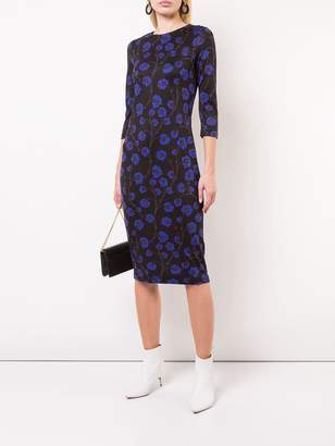Diane von Furstenberg floral print fitted dress