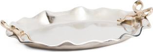 TJMAXX 19In Tray Ruffled Bow Tray