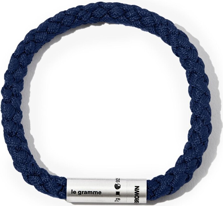 Le Gramme X Orlebar Brown Sterling Silver Le 7g Brushed Nato Cable Bracelet