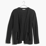 Thumbnail for your product : Madewell Leather-Pocket Ribbed Cardigan