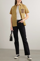 Thumbnail for your product : R 13 Tony Printed Cotton And Silk-chiffon Shirt