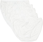 Thumbnail for your product : VPL White/Black/Nude Premium No 5 Pair Pack High Leg Knickers