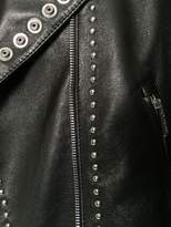 Thumbnail for your product : Miu Miu studded leather jacket