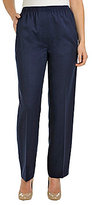 Thumbnail for your product : Allison Daley Faux-Fly Straight-Leg Pull-On Pants
