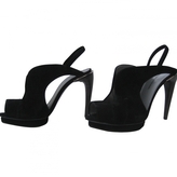 Thumbnail for your product : CNC Costume National Black Suede Pumps