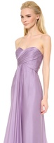 Thumbnail for your product : Reem Acra Strapless Ruched Gown
