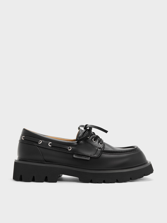 Charles & Keith Ridged-Sole Boat Shoes