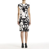 Thumbnail for your product : Jones New York Black and White Sheath Dress with Square Neck