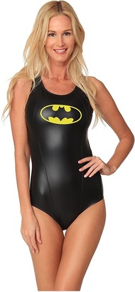 Dc Comics Batgirl Bathing Swimsuit One Piece Swimsuit athletic Fashion Beachwear - Black -