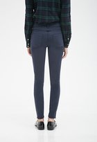 Thumbnail for your product : Forever 21 Zippered-Ankle Skinny Jeans