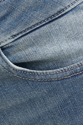 DL1961 Bridget Frayed High-rise Kick-flare Jeans