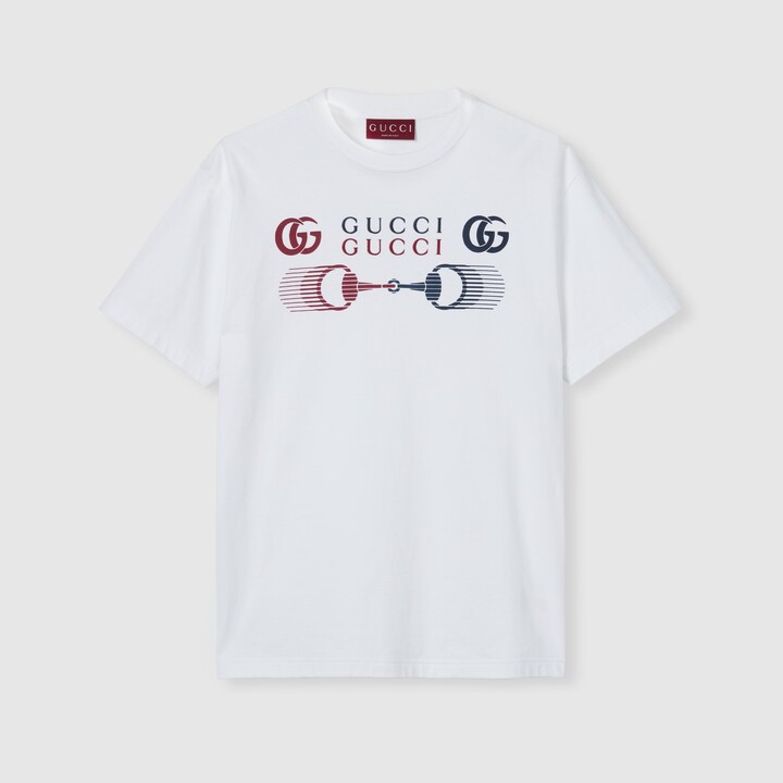 Gucci Printed cotton jersey T-shirt