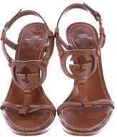 Thumbnail for your product : Gucci Logo Wedge Sandals