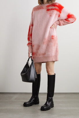 Givenchy - + Chito Brushed Jacquard-knit Mini Dress - Pink
