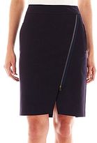 Thumbnail for your product : JCPenney Worthington Zip-Front Envelope Skirt
