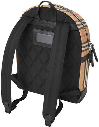 Burberry Kids' Nico Archive Stripe Canvas Backpack