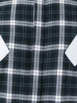 Thumbnail for your product : Neil Barrett contrast panel check shirt