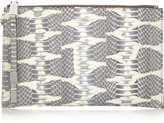 Thumbnail for your product : Michael Kors Miranda watersnake clutch