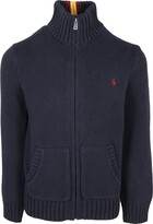 Thumbnail for your product : Ralph Lauren Kids Logo Embroidered Zipped Cardigan