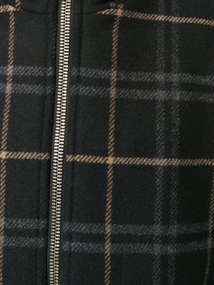 Dondup checked hooded jacket
