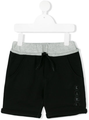 Karl Lagerfeld Paris logo print track shorts - kids - Cotton/Polyester - 4 yrs
